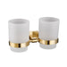 Eastbrook Asti Double Tumbler Holder - Brushed Brass