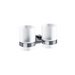 Eastbrook Asti Double Tumbler Holder - Chrome - Toothbrush
