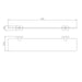 Eastbrook Asti Glass Shelf - 600mm Long - Shelves