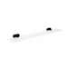 Eastbrook Asti Glass Shelf - 600mm Long - Matt Black