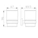 Eastbrook Asti Single Tumbler Holder - Toothbrush Holders