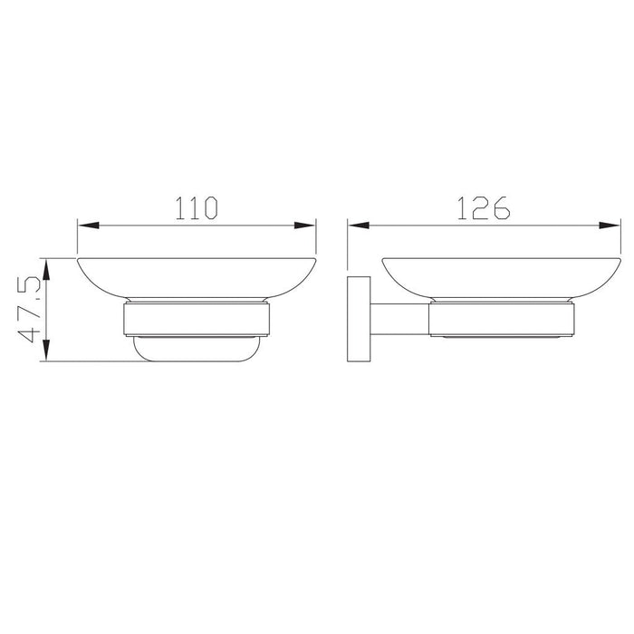 Eastbrook Asti Soap Dish - Soap Dishes & Dispensers