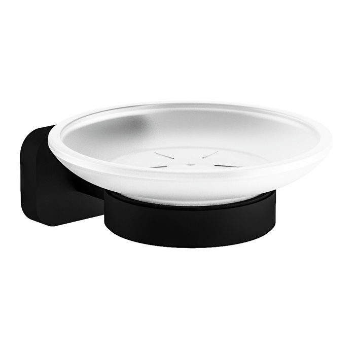 Eastbrook Asti Soap Dish - Matt Black - Soap Dishes &