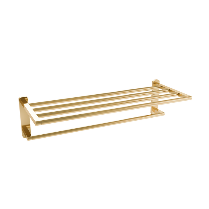 Eastbrook Asti Towel Shelf - 572mm Long - Brushed Brass