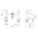 Eastbrook Aston Bath Shower Mixer Tap With Bracket Handset