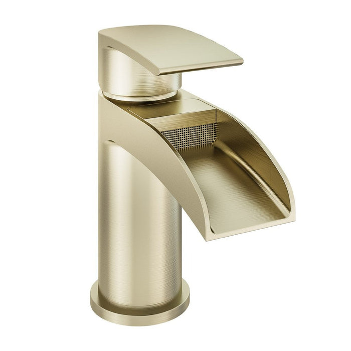 Eastbrook Aston Mono Basin Mixer Tap With Waste - Brushed