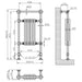 Eastbrook Avon Straight Heated Towel Rail Chrome/Matt