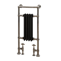 Eastbrook Avon Straight Heated Towel Rail Chrome/Matt Black