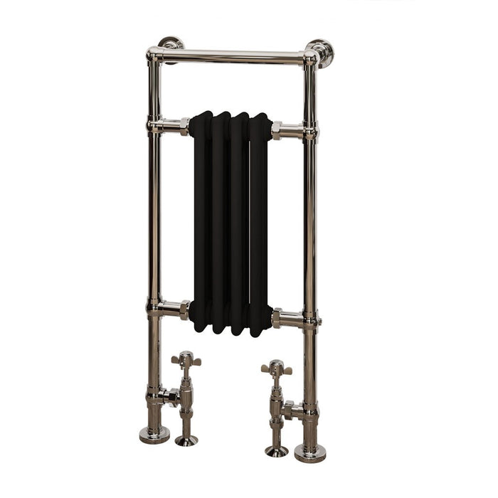 Eastbrook Avon Straight Heated Towel Rail Chrome/Matt Black