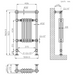 Eastbrook Avon Traditional Radiator - Brushed Brass/Gloss