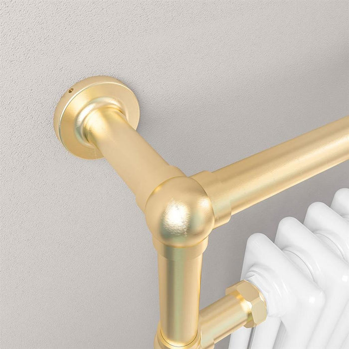 Eastbrook Avon Traditional Radiator - Brushed Brass/Gloss