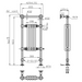 Eastbrook Avon Traditional Radiator - Brushed Brass/Gloss