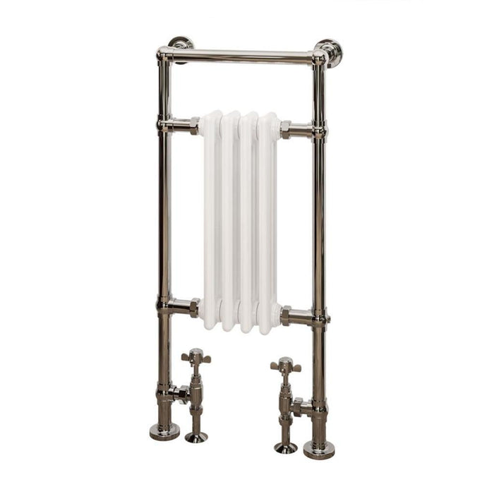 Eastbrook Avon Traditional Radiator - Chrome/Gloss White