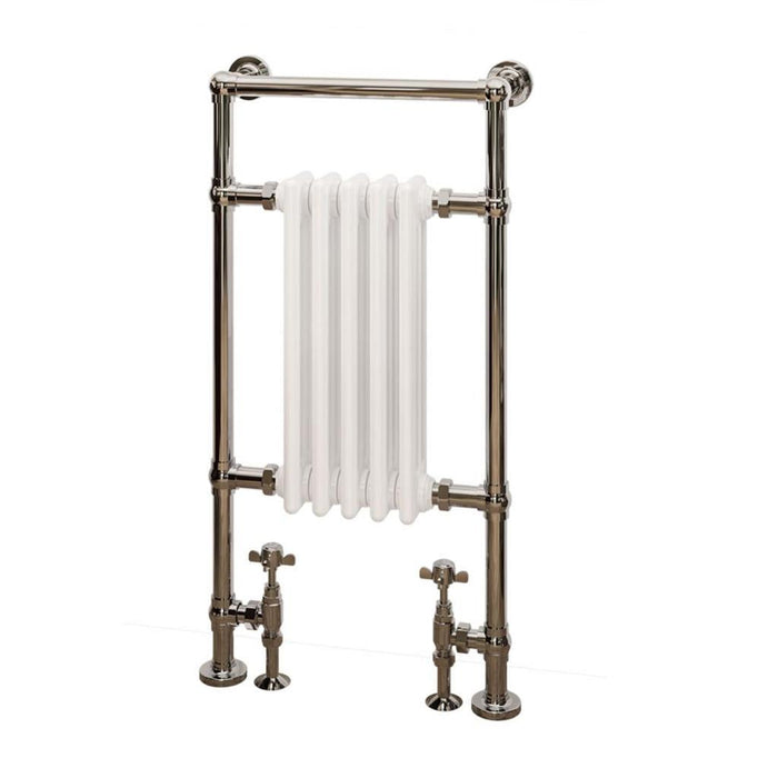 Eastbrook Avon Traditional Radiator - Chrome/Gloss White
