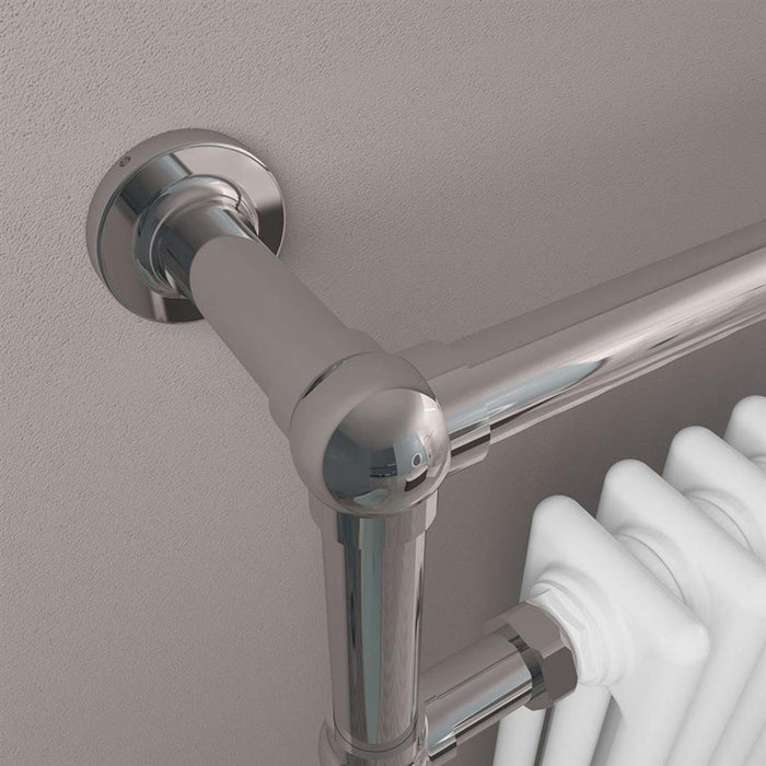 Eastbrook Avon Traditional Radiator - Chrome/Gloss White