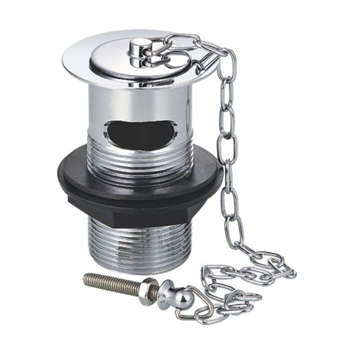 Eastbrook Ball Chain And Brass Plug Basin Waste - Chrome