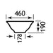 Eastbrook Barbro Sit On Countertop Basin - 460mm Wide