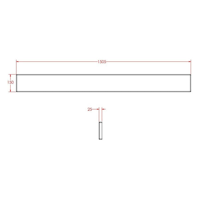 Eastbrook Beauforte Adjustable Reinforced Straight Bath