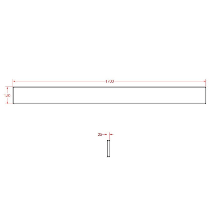 Eastbrook Beauforte Adjustable Reinforced Straight Bath