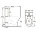 Eastbrook Beddington Back To Wall Eco Vortex Close Coupled