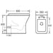 Eastbrook Beddington Eco Vortex Back To Wall Toilet