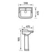 Eastbrook Belgravia Wall Hung Basin - 600mm Wide - White