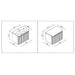 Eastbrook Belice 2 Drawer Fluted Wall Hung Vanity Unit