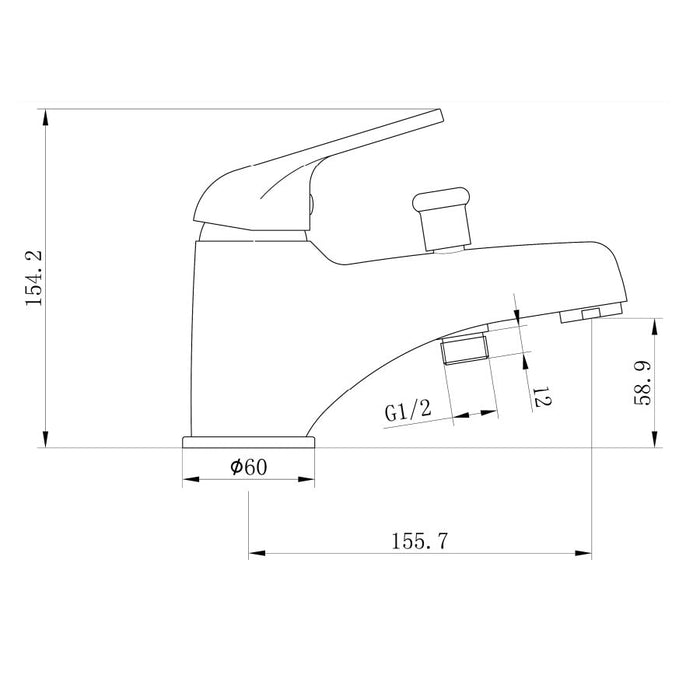 Eastbrook Biava Hi.Flow Bath Filler Tap With Diverter