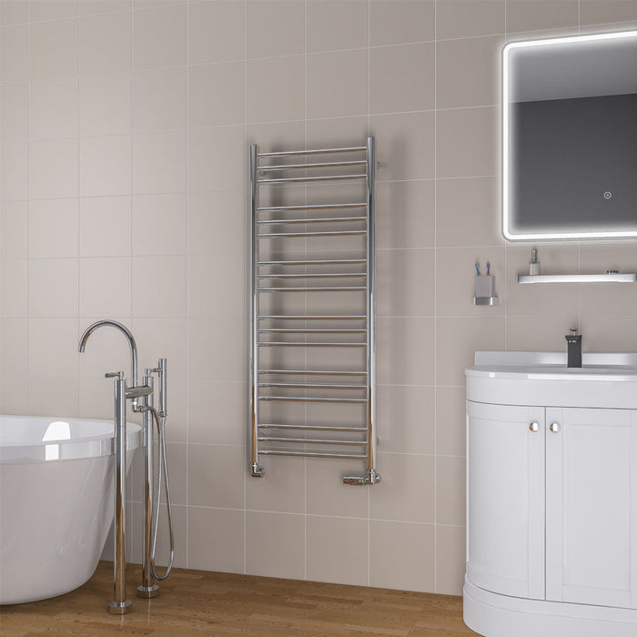 Eastbrook Biava Round Straight Heated Towel Rail Chrome