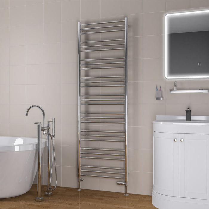 Eastbrook Biava Round Straight Heated Towel Rail Chrome