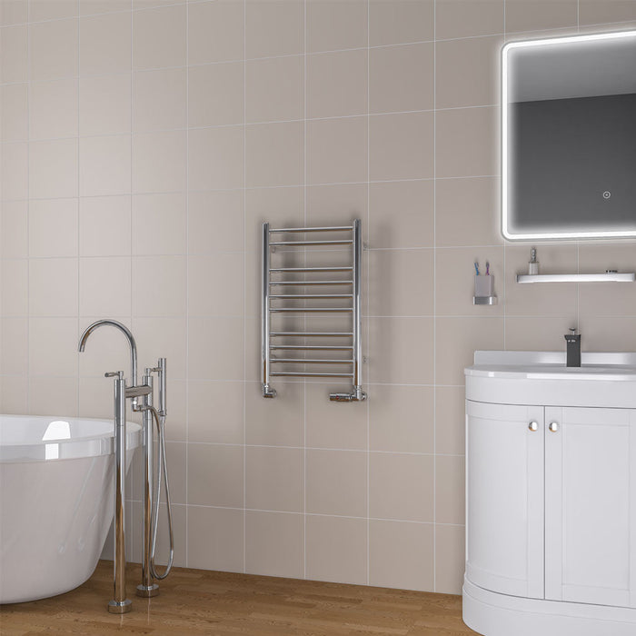 Eastbrook Biava Round Straight Heated Towel Rail Chrome