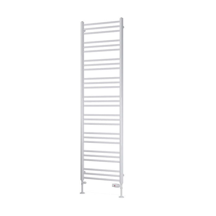 Eastbrook Biava Round Straight Heated Towel Rail White