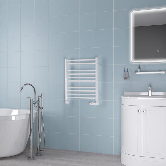Eastbrook Biava Round Straight Heated Towel Rail White