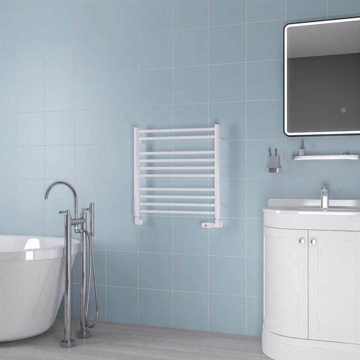 Eastbrook Biava Round Straight Heated Towel Rail White