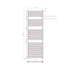 Eastbrook Biava Straight Heated Towel Rail Chrome - Heated