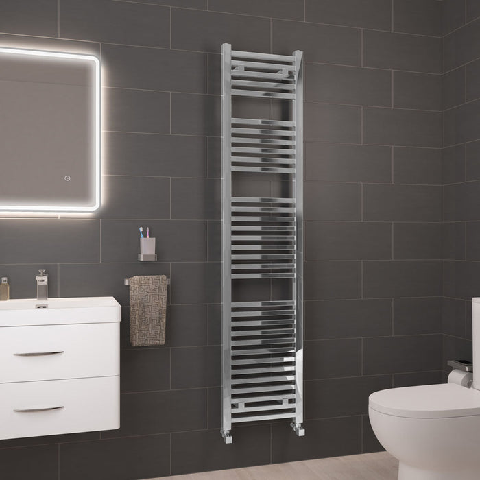 Eastbrook Biava Straight Heated Towel Rail Chrome - Heated