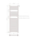 Eastbrook Biava Straight Heated Towel Rail Chrome - Heated