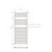 Eastbrook Biava Straight Heated Towel Rail Chrome - Heated