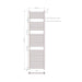 Eastbrook Biava Straight Heated Towel Rail Chrome - Heated