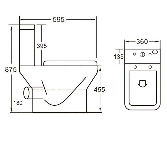 Eastbrook Bijou Comfort Height Close Coupled Toilet