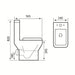 Eastbrook Bijou Rimless Close Coupled Toilet With Cistern