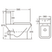 Eastbrook Bijou Rimless Comfort Height Close Coupled Toilet