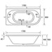 Eastbrook Biscay Beauforte Double Ended Bath - No TH