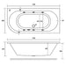 Eastbrook Biscay Beauforte Double Ended Whirlpool Bath