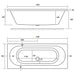 Eastbrook Biscay Beauforte Straight Edge Double Ended Bath