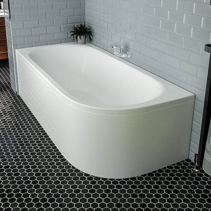 Eastbrook Biscay Double Ended Bath - No TH - White