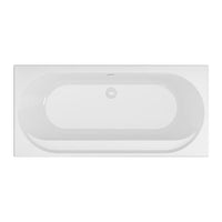 Eastbrook Biscay Reef Double Ended Bath - White - 1600mm X