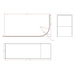 Eastbrook Biscay Reinforced Beauforte Offset Shower Bath