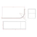Eastbrook Biscay Reinforced Beauforte Offset Shower Bath