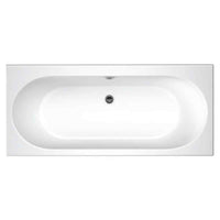 Eastbrook Biscay Straight Edge Double Ended Bath - White
